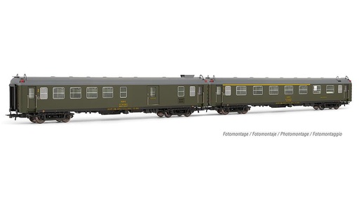 [ELECTROTREN HE4025  ] ELECTROTREN HE4025   H0  RENFE, coffret de 2 voitures de voyageurs 5000 