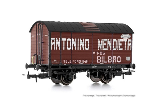[ELECTROTREN HE6060  ] ELECTROTREN HE6060   H0  NORTE, chariot pour fûts blancs, Antonino Mendieta ? Vinos Bilbao 