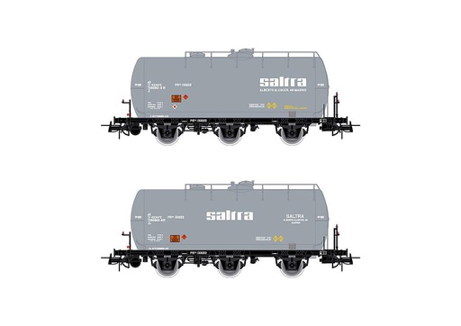 [ELECTROTREN HE6051  ] ELECTROTREN HE6051   H0  RENFE, coffret de 2 wagons à 3 essieux. Wagon-citerne 