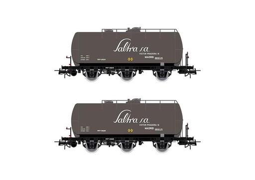[ELECTROTREN HE6053  ] ELECTROTREN HE6053   H0  RENFE, coffret de 2 wagons à 3 essieux. Wagon-citerne 