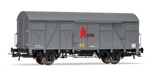 [ELECTROTREN HE19046  ] ELECTROTREN HE19046  1/87   Wagon de marchandises couvert à 2 essieux, type ORE (parois recouvertes de bois), wagon d'essai Macosa 