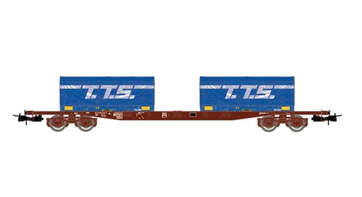 [JOUEF HJ6259  ] JOUEF HJ6259   H0  SNCF, wagon à 4 essieux. Wagon porte-conteneurs S70 
