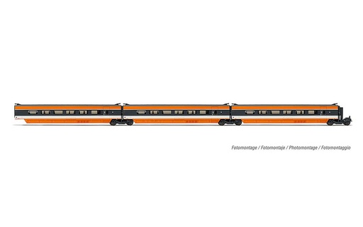 [JOUEF HJ3015  ] JOUEF HJ3015   H0  SNCF, coffret de complément 3 pièces TGV Sud-Est 