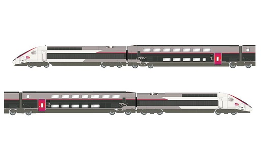 [JOUEF HJ2451  ] JOUEF HJ2451   H0  SNCF, set de 4 pièces, TGV Duplex Carmillon 