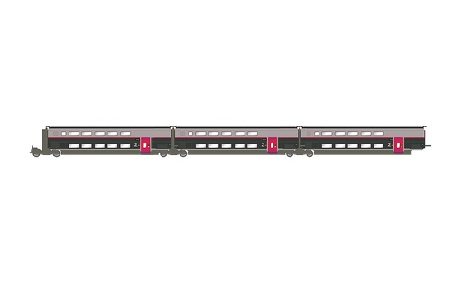 [JOUEF HJ3017  ] JOUEF HJ3017   H0  SNCF, TGV Duplex Carmillon, set complémentaire de 3 pièces 