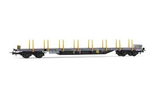 [JOUEF HJ6255  ] JOUEF HJ6255   H0  F-ERSA, wagon à 4 essieux. Wagon plat Res avec ranchers 