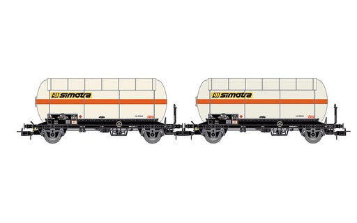 [JOUEF HJ6265  ] JOUEF HJ6265   H0  SNCF, Coffret de 2 wagons à 2 essieux. Wagon-citerne à gaz avec toit pare-soleil 