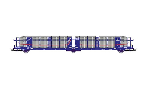 [JOUEF HJ6266  ] JOUEF HJ6266   H0  TRANSFESA/POOL HISPANAUTO, camion à 3 essieux. Wagon de transport de voitures Laeks 