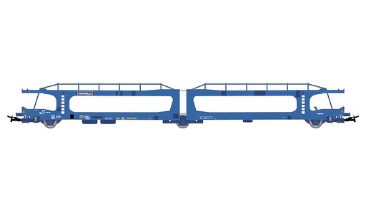[JOUEF HJ6267  ] JOUEF HJ6267   H0  BRAMBLES, wagon à 3 essieux. Wagon de transport de voitures Laeks 
