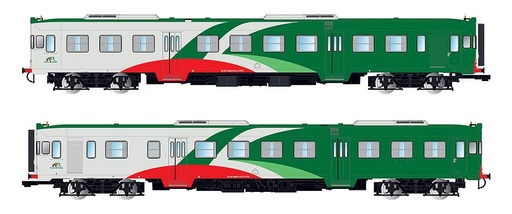 [LIMA HL2667  ] LIMA HL2667  1/87   FER, coffret de 2 automotrices diesel ALn 668 série 1000, FER, motorisées + mannequin 
