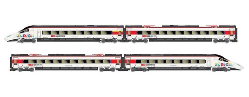 [LIMA HL1680  ] LIMA HL1680   H0  CFF, Coffret de 4 rames automotrices électriques RABe 503 018Astoro 