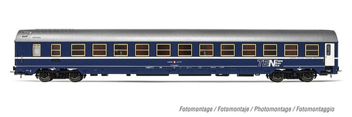 [RIVAROSSI HR4334  ] RIVAROSSI HR4334  1/87   CFF, Voiture-lits type MU 64 avec tabliers dans l'état original, TEN, avec toit en couleur aluminium 