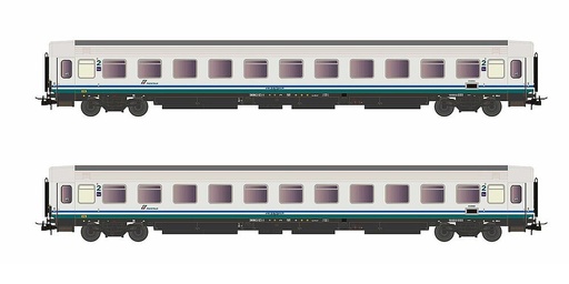 [RIVAROSSI HR4286  ] RIVAROSSI HR4286  1/87   FS, coffret de 2 voitures voyageurs UIC-Z, XMPR 