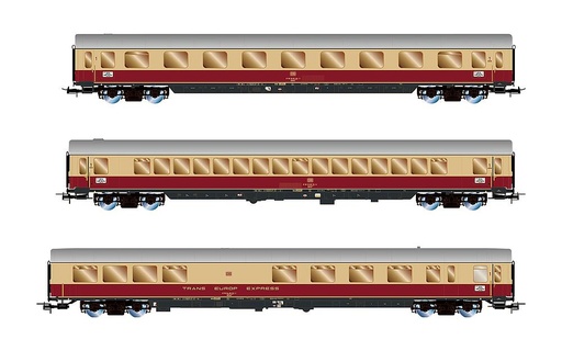 [RIVAROSSI HR4373  ] RIVAROSSI HR4373   H0  DB, Coffret de 3 voitures voyageurs TEE Bavaria 