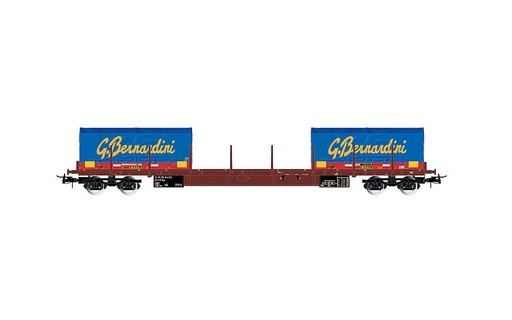 [RIVAROSSI HR6555  ] RIVAROSSI HR6555   H0  FS, wagon à 4 essieux. Wagon plat Rgs 