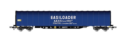 [RIVAROSSI HR6496  ] RIVAROSSI HR6496  1/87   BR, wagon à bâche coulissante 4 essieux, bleu, Easiloader 