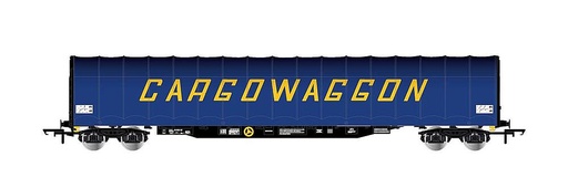 [RIVAROSSI HR6497  ] RIVAROSSI HR6497  1/87   BR, Wagon à bâche coulissante à 4 essieux, bleu, Cargowaggon 