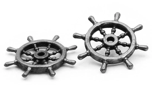 [Occre 17019  ] Gouvernail (Roue de timon) de 15mm  par 2 Occre 17019