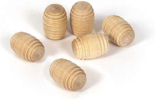 [Occre 17038  ] Tonneaux en bois tourné 17mmx12mm   par 6 Occre 17038