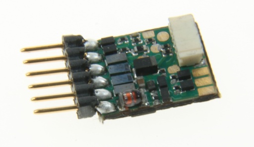 Uhlenbrock 73416
Mini décodeur Intelly Drive 2 à fiche NEM 651directe 9,5 x 7,8 x 2,8 (dimensions sans broches de connecteur)