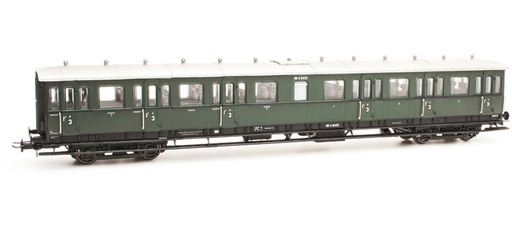 [Artitec 20.251.05  ] NS C12c C6431, vert olive, toit alu, 3e classe, 1932 H0 Voiture à compartiments C12c NS Artitec 20.251.05  