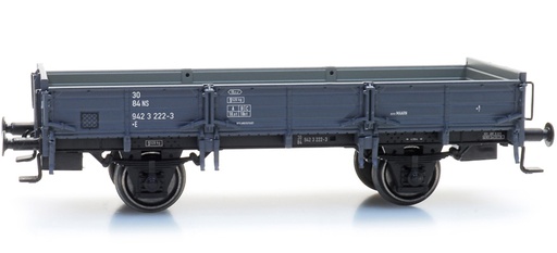 [Artitec 20.317.08  ] NS wagon à bords bas Sand 222-3 sans frein, dépôt de Maarn IV H0 NS wagon à bords bas pour Sand Maarn IV Artitec 20.317.08  
