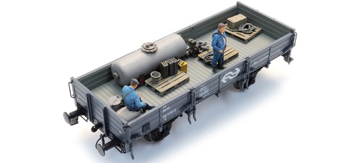 [Artitec 28.127  ] Chargement : Chariot de désherbage + 2 figurines H0 1:87 Modèle fini en résine, peint Artitec 28.127  