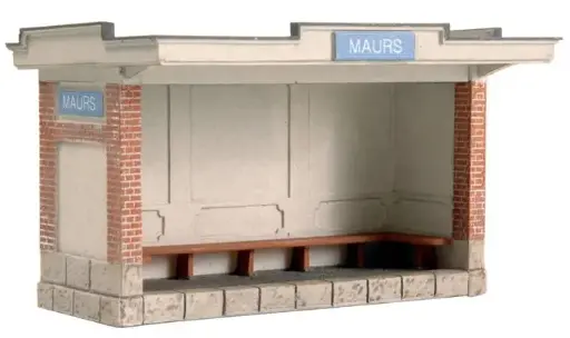 [Artitec 10.265  ] Abri bus français H0 1:87 Kit en résine (PU), non peint Artitec 10.265  