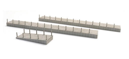 [Artitec 10.393  ] Quai de gare modulaire NS, époques III-V H0 1:87 Kit de construction en résine et pièces gravées, non peintes Artitec 10.393  