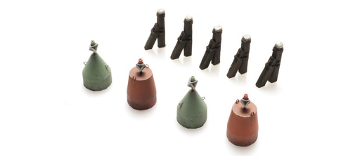 [Artitec 10.404  ] Dalots et signaux de navigation Ligne de flottaison H0 1:87 Kit de construction en résine et pièces gravées, non peintes Artitec 10.404  
