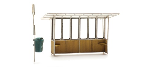 [Artitec 10.409  ] Abribus de l'est des Pays-Bas H0 1:87 Kit de construction en résine et pièces gravées, non peintes Artitec 10.409  