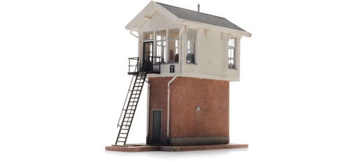 [Artitec 10.413  ] Poste d'aiguillage T H0 1:87 Kit de construction en résine et pièces gravées, non peintes Artitec 10.413  
