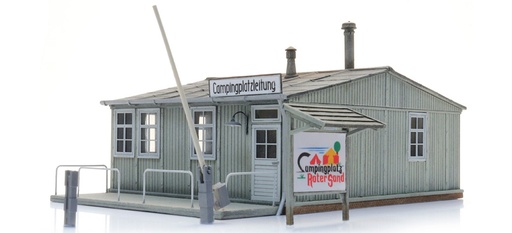 [Artitec 10.436  ] Réception et café du camping H0 1:87 Kit de construction en résine et pièces gravées, non peintes Artitec 10.436  