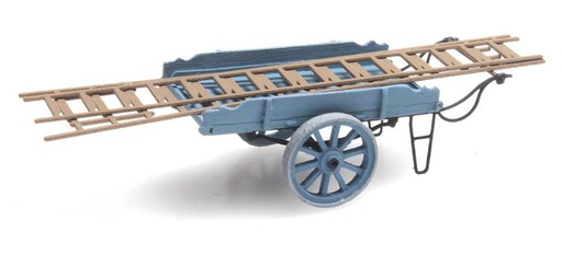 [Artitec 387.24-BL  ] Chariot à échelle bleu H0 1:87 Modèle fini en résine, peint Artitec 387.24-BL  