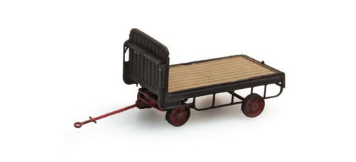 [Artitec 387.32-BK  ] Remorque chariot pour quai de gare noir H0 1:87 Modèle fini en résine, peint Artitec 387.32-BK  