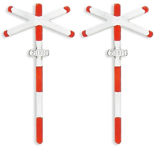 [Artitec 387.53  ] Croix de Saint-André à voie unique 2 pces H0 1:87 Modèle fini en pièces gravées, peint Artitec 387.53  