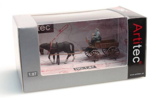 [Artitec 387.57  ] Charrette de marché allemande H0 1:87 Modèle fini en résine, peint Artitec 387.57  