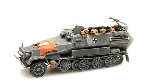 [Artitec 387.73-S1  ] WM Sd. Kfz 251/1B drapeau gris H0 1:87 Modèle fini en résine, peint Artitec 387.73-S1  