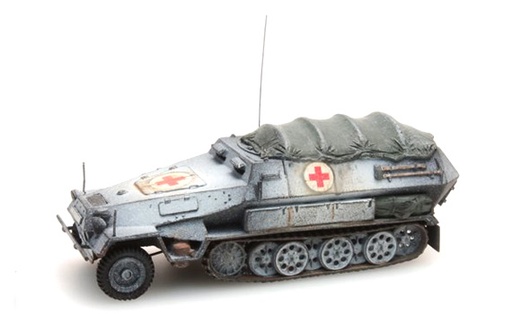 [Artitec 387.73-WA  ] WM Sd. Kfz 251/8B char sanitaire camouflage d'hiver H0 1:87 Modèle fini en résine, peint Artitec 387.73-WA  