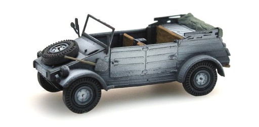 [Artitec 387.77-WG  ] WM Kübelwg. VW82 gris-camouflage d'hiver H0 1:87 Modèle fini en résine, peint Artitec 387.77-WG  