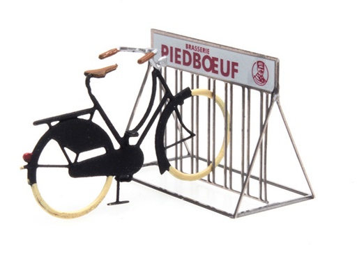 [Artitec 387.370  ] Supports à vélos Piedboeuf H0 1:87 Modèle fini en pièces gravées, peint Artitec 387.370  