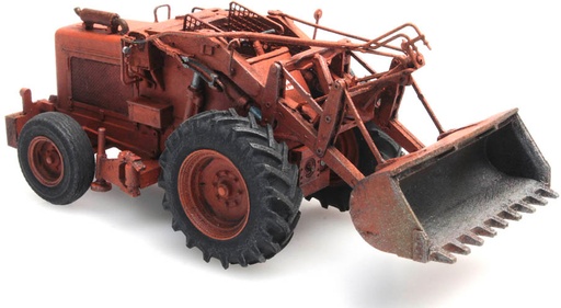 [Artitec 387.379  ] Bischoff Polytrac avec pelle, orange H0 1:87 Modèle fini en résine, peint Artitec 387.379  