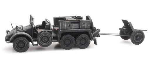 [Artitec 387.381  ] WM Krupp-Protze + 3,7 cm-PaK, gris H0 1:87 Modèle fini en résine, peint Artitec 387.381  