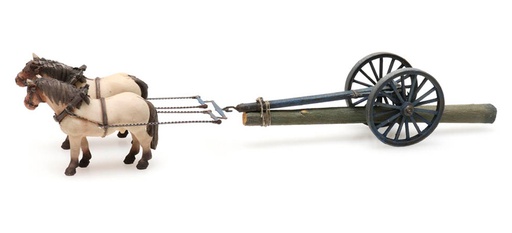 [Artitec 387.425  ] Chars de débardage et chevaux H0 1:87 Modèle fini en résine, peint Artitec 387.425  