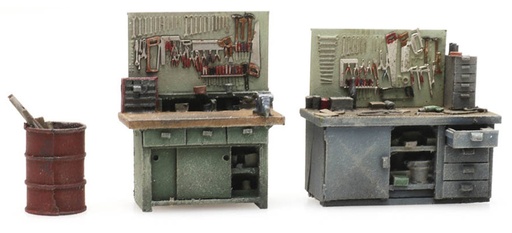 [Artitec 387.433  ] Jeu d'établis H0 1:87 Modèle fini en résine, peint Artitec 387.433  