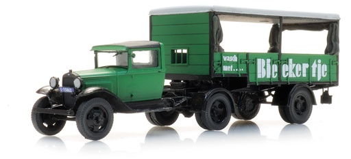 [Artitec 387.504  ] Ford modèle AA semi-remorque Bleekertje H0 1:87 Modèle fini en résine, peint Artitec 387.504  
