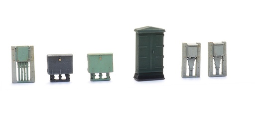 [Artitec 387.541  ] Anciens boîtiers électriques H0 1:87 Modèle fini en résine, peint Artitec 387.541  