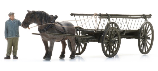 [Artitec 387.598  ] Chariot à échelle + figurine H0 1:87 Modèle fini en résine, peint Artitec 387.598  