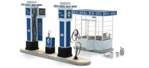 [Artitec 387.632  ] Station-service Aral H0 1:87 Modèle fini en résine, peint Artitec 387.632  