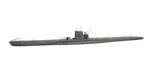 [Artitec 50.132  ] Ligne de flottaison du sous-marin VII C H0 1:87 Modèle de bateau kit Résine (PU), non peint Artitec 50.132  